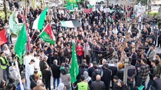 Şanlıurfa’da ”Büyük Filistin Yürüyüşü” düzenlendi