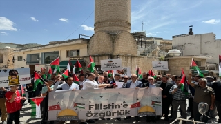 Mardin’de İsrail’in Gazze’ye yönelik saldırıları protesto edildi