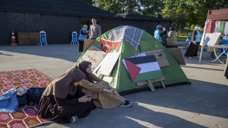 Sakarya’da üniversite öğrencileri Gazze’ye destek için çadır nöbeti başlattı