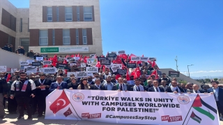 AK Parti Gençlik Kolları, 60’tan fazla üniversitede Filistin’e destek eylemleri yaptı