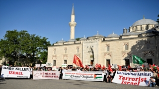 İstanbul’daki üniversite öğrencilerinden Filistin’e destek eylemi